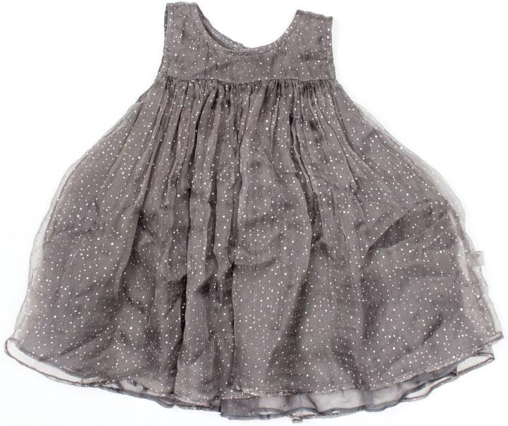 DRESS RECITAL For the girliest toddler you know, this frothy gray gown twirls with panache. Oh-so-Night Before Christmas. $70, at Wheat in Annapolis.