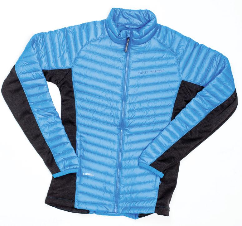 DOWNY AND OUT Get your serious ski bunny this igloo of a Scandinavian-designed jacket—a hybrid construction pairs goose down “insulators” with stretchy fleece. Also available in black. $200, at Helly Hanson in Annapolis.