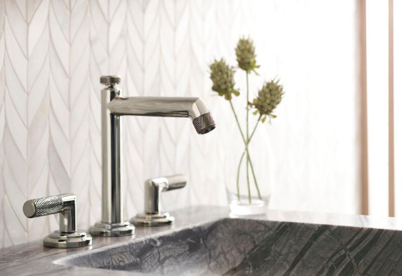 Make your bathroom distinctively yours with unique faucets like this one by Kallista. 