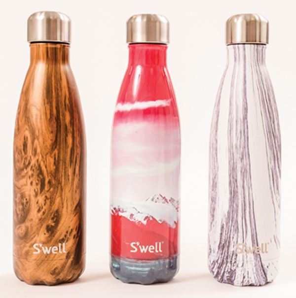 S’Well water bottle, $35 “My mom is always running from water aerobics to Zumba. A S’Well is a bright, stylish addition to her workout gear.” South Moon Under. 