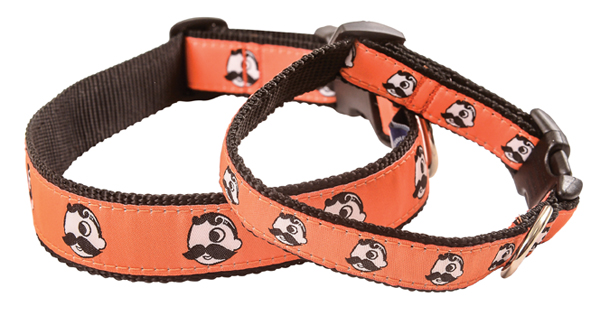 Dog Collar, $29 “My parents’ dog is too small for a doggie jersey, so this collar is the perfect way for her to cheer on the O’s.” Clipper’s Canine Café. 