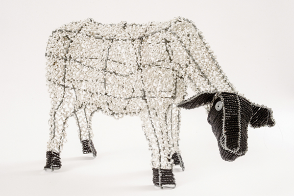 Beaded Sheep Sculpture, $350 “This unique piece is wonderful for my friend who collects fabulous objets d’art. It was handcrafted by Zimbabwean refugees living on the streets of South Africa. Proceeds benefit the She Wins program.” The Store LTD. 