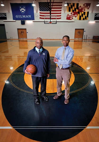Gilman’s Athletic Director Tim Holley and Middle School Counselor Armond Lawson team up. 